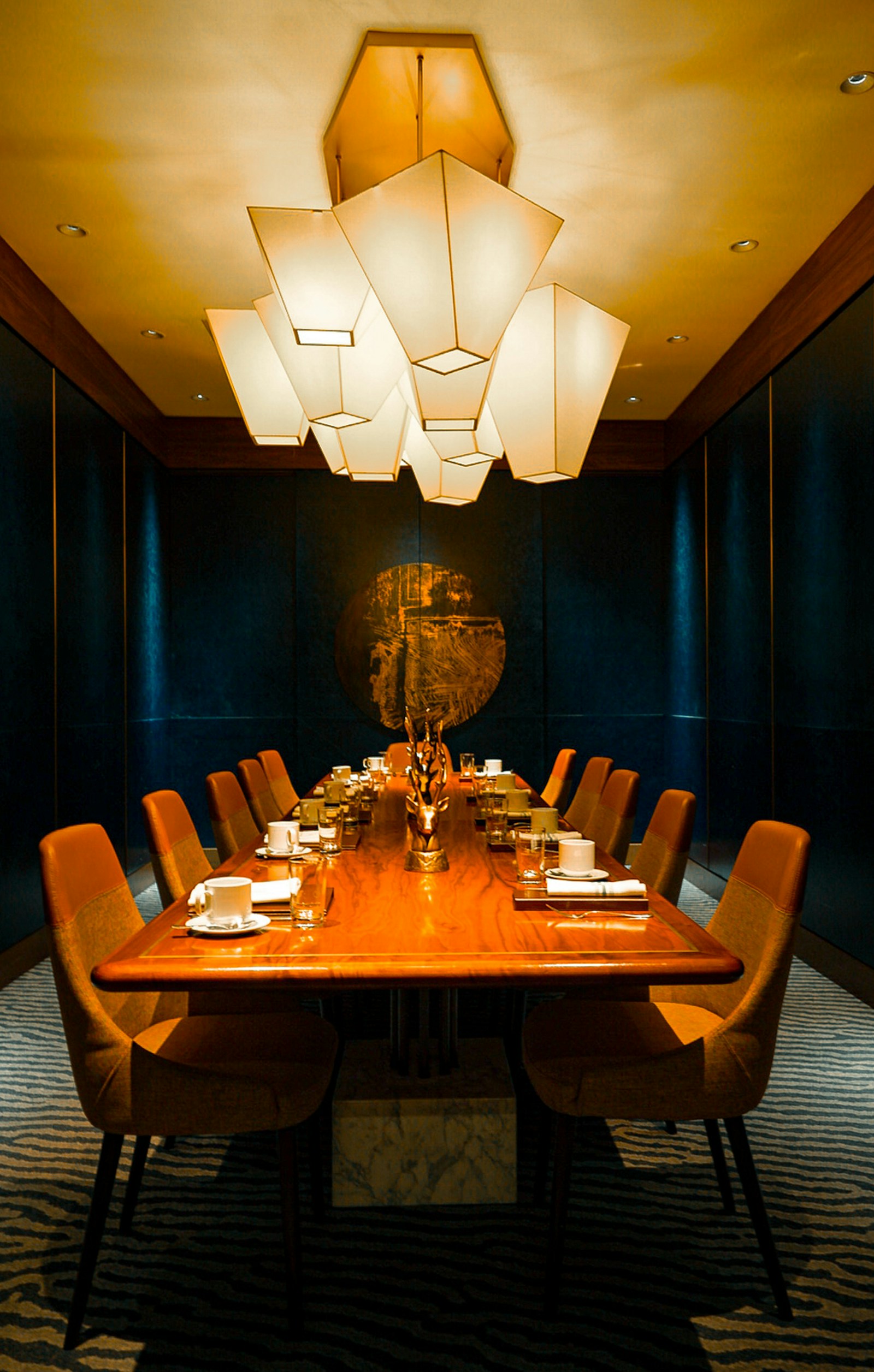 Salón privado de Ceniza preparado para un evento