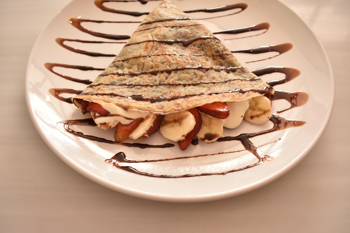 Crepe de cacao y pistacho